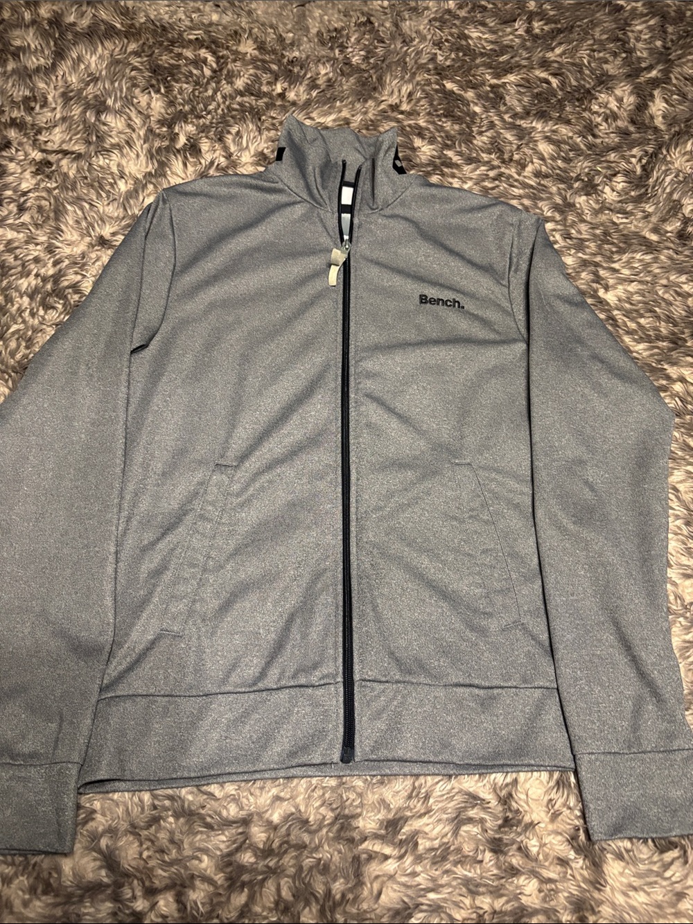 Bench Heather Gray Lightweight Full-Zip Jacket